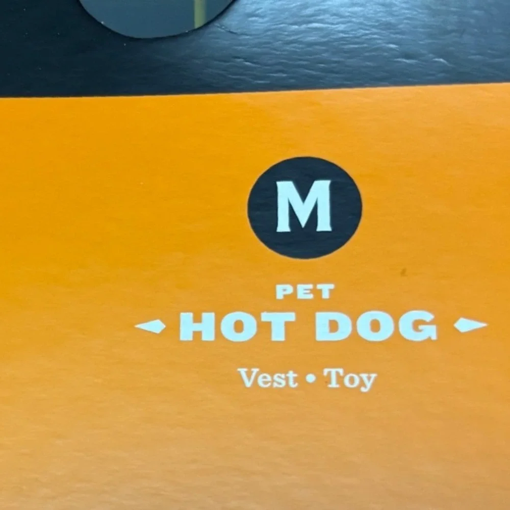 Hyde & EEK! Boutique Pet Hot Dog‎ Vest Costume with Toy Medium NEW Dog Outfit